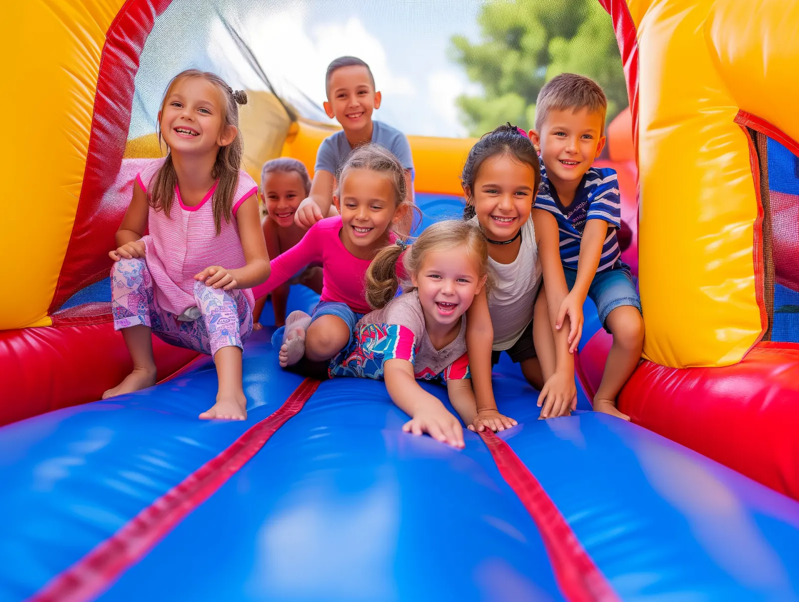 Water Slide rentals in Wedgefield, FL — Orlando Inflatables fleet