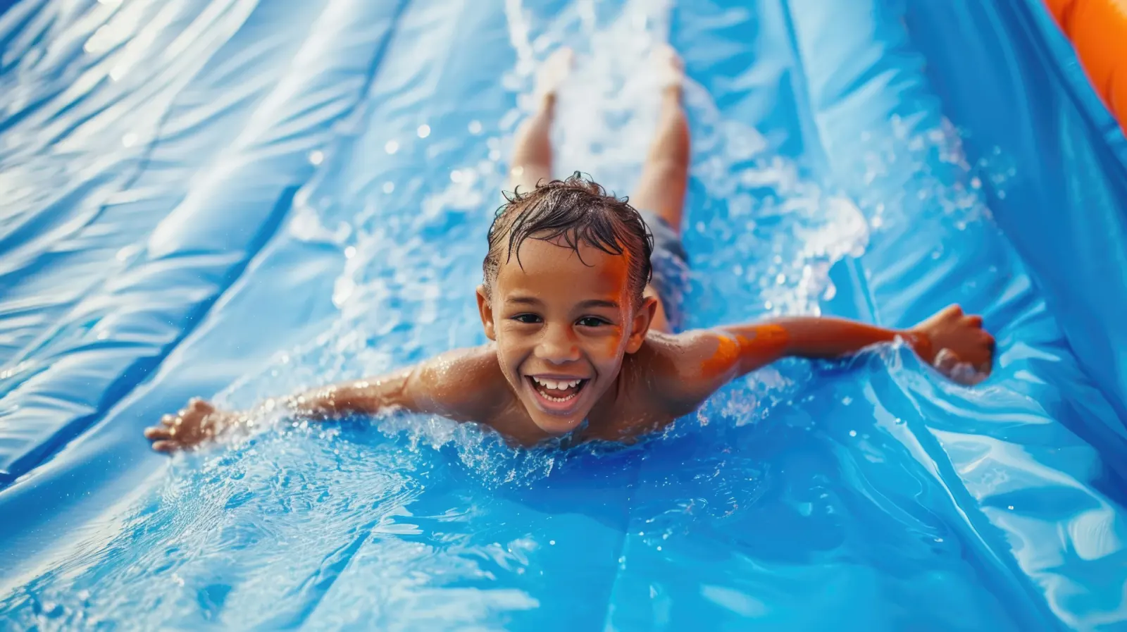 Graduation party water slide fun in East Orlando
