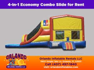 4-in-1 Economy Combo slide for rent