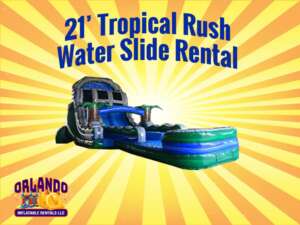 Tropical Rush Water Slide for Rent