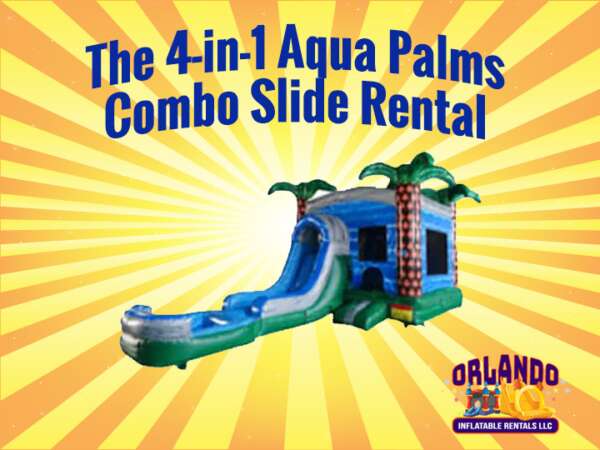 Photo of a 4 in 1 Aqua Palms Combo Slide rental