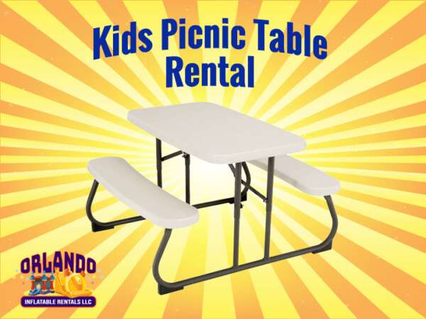 Photo of a Kid's Picnic Table Rental