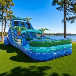 18′ Island Drop Dual Lane Water Slide Rental
