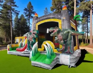 Lava Raptor 4-in-1 Wet/Dry Combo: Bounce House with Slide Rental