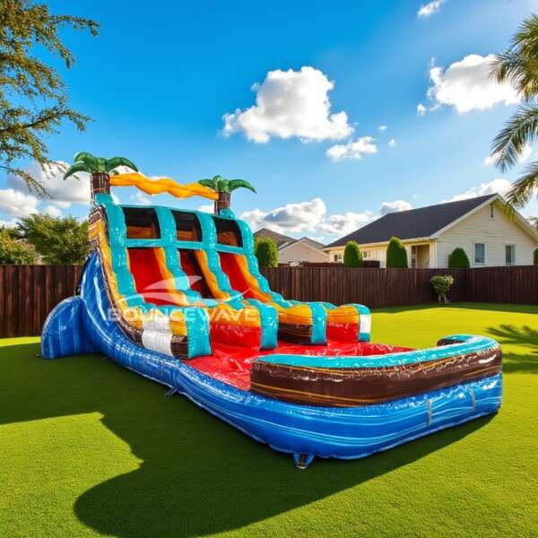 15′ Tropic Shock Water Slide Rental (Dual Lane)